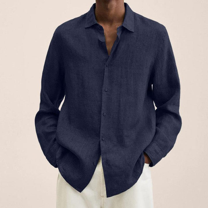 Levoire | Chemise À Col Avec Manches Longues Pour Hommes Merensininen