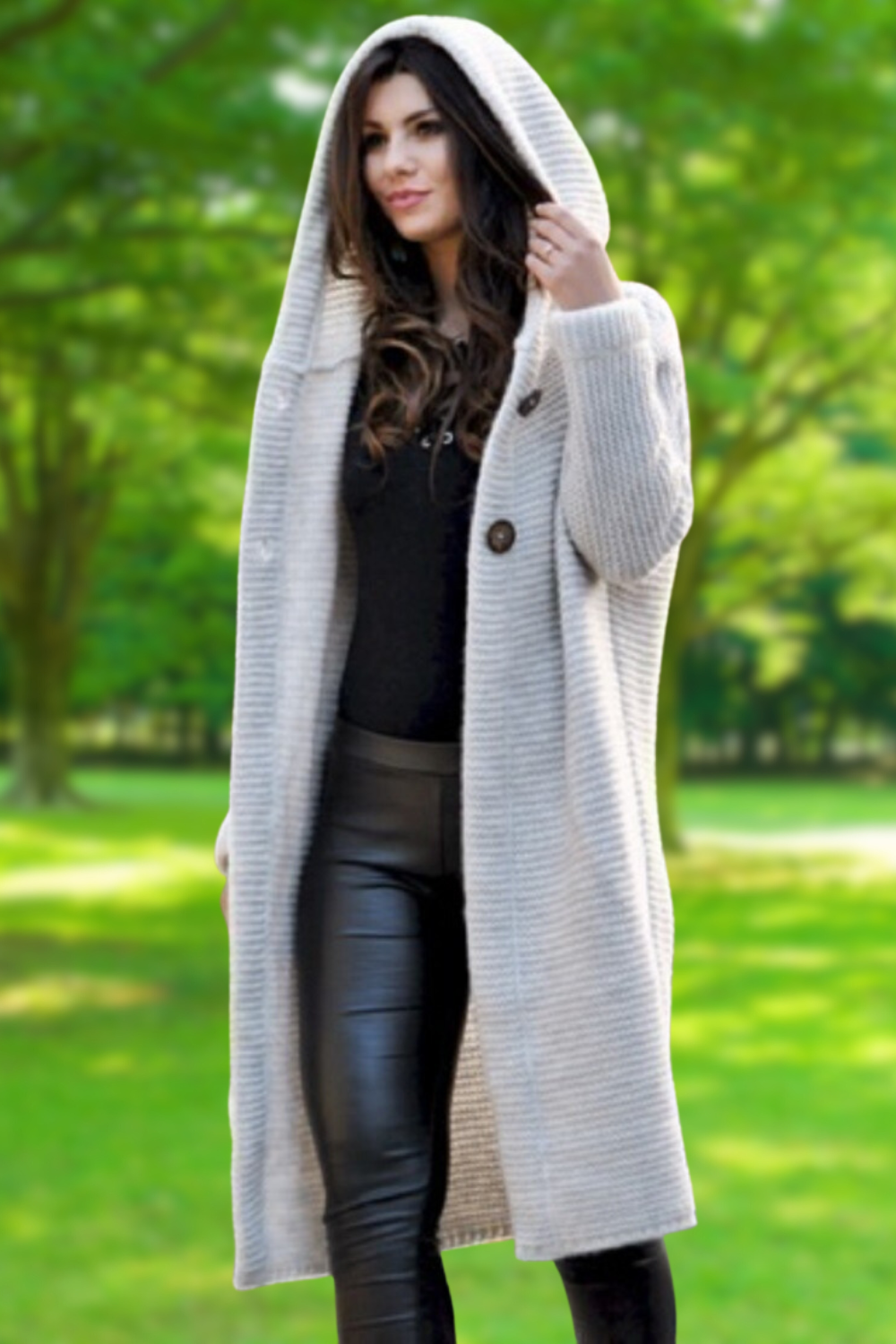 Levoire | Élégant Long Gilet Blanc