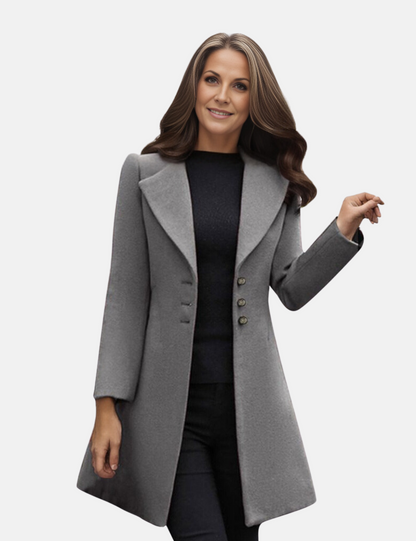 Levoire | Manteau En Laine Élégant Et Confortable Pour Femmes Gris
