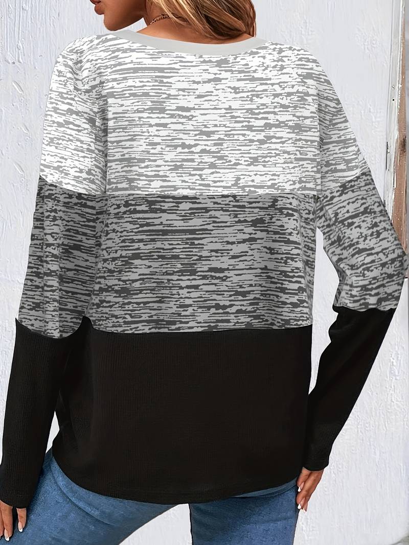 Levoire | T-Shirt À Bloc De Couleur Avec Col Rond