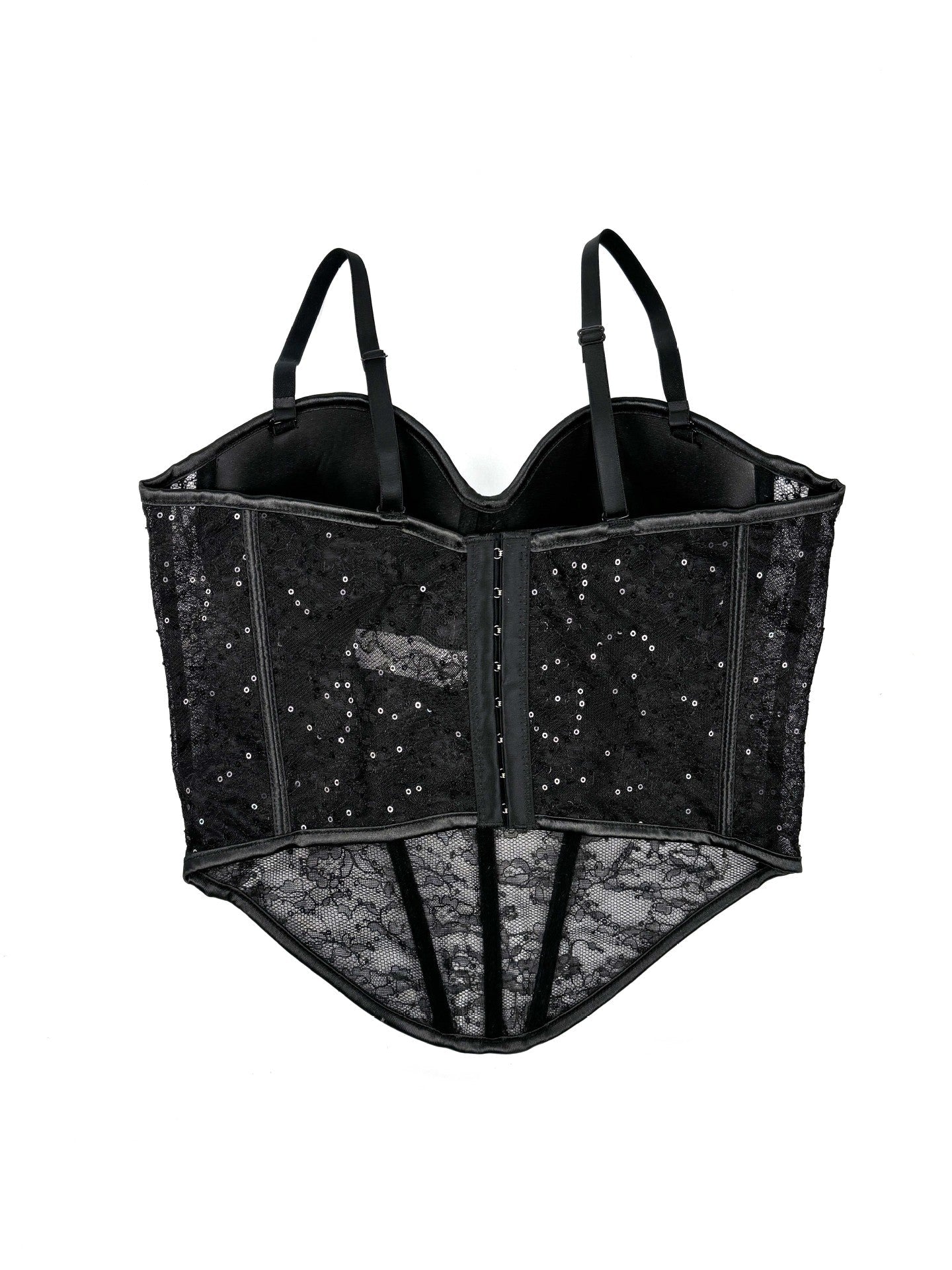 Levoire | Corset en filet transparent avec des détails en dentelle