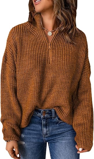 Levoire | Pull Polo Avec Col En V Braun
