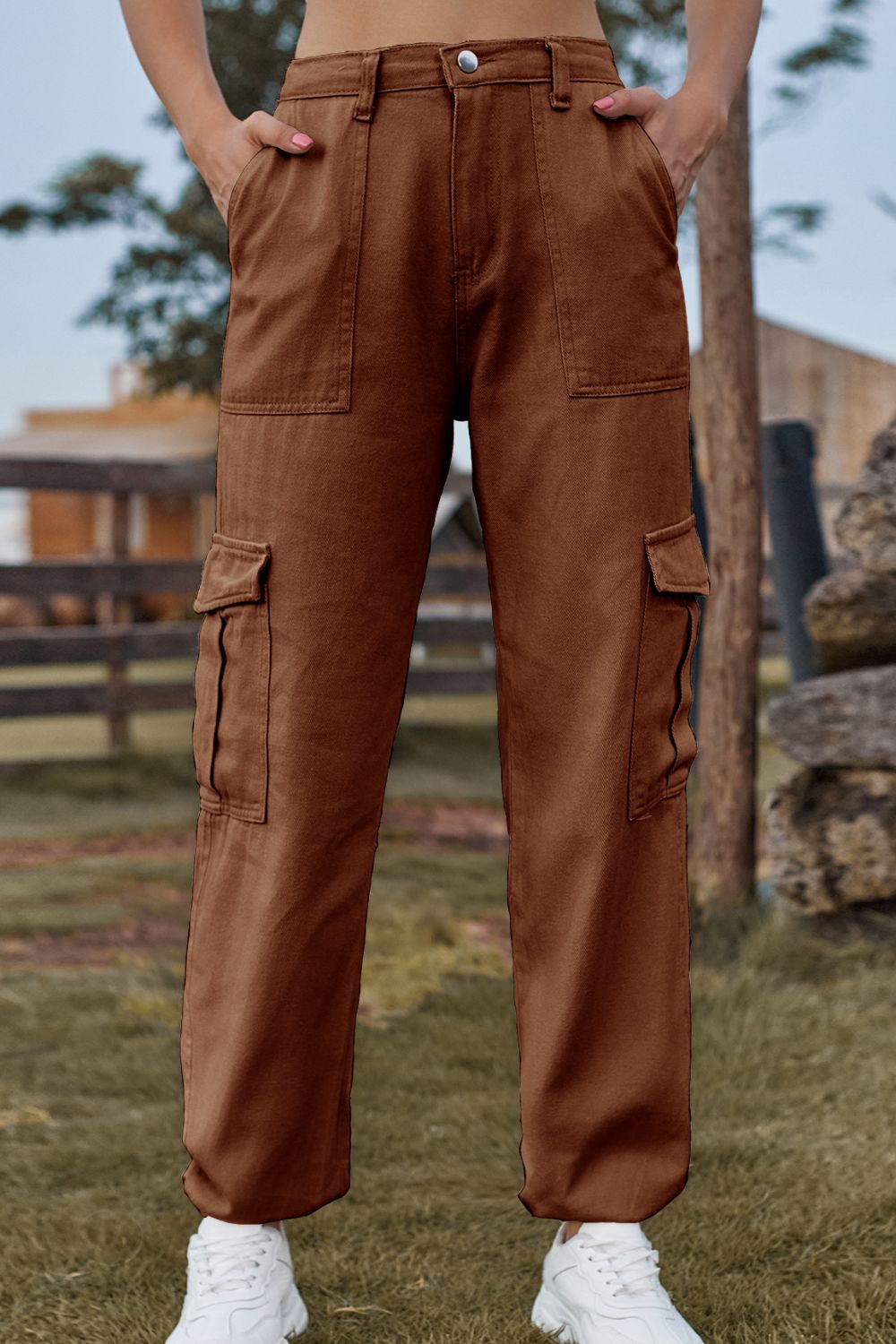 Levoire | Pantalon En Jean Coloré Avec Poches