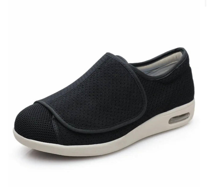 Levoire | Respirant Confortable Baskets Homme Velcro Noir