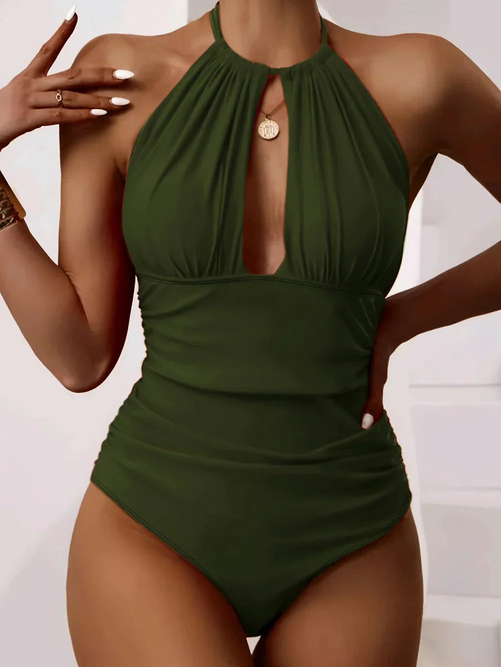 Levoire | Maillot De Bain vert armée