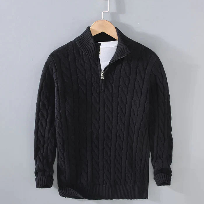 Levoire | Pull En Laine Réconfortant Pour Les Jours Froids Noir