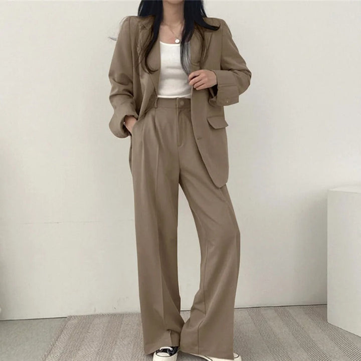 Levoire | Veste Bleue Avec Ensemble De Pantalon