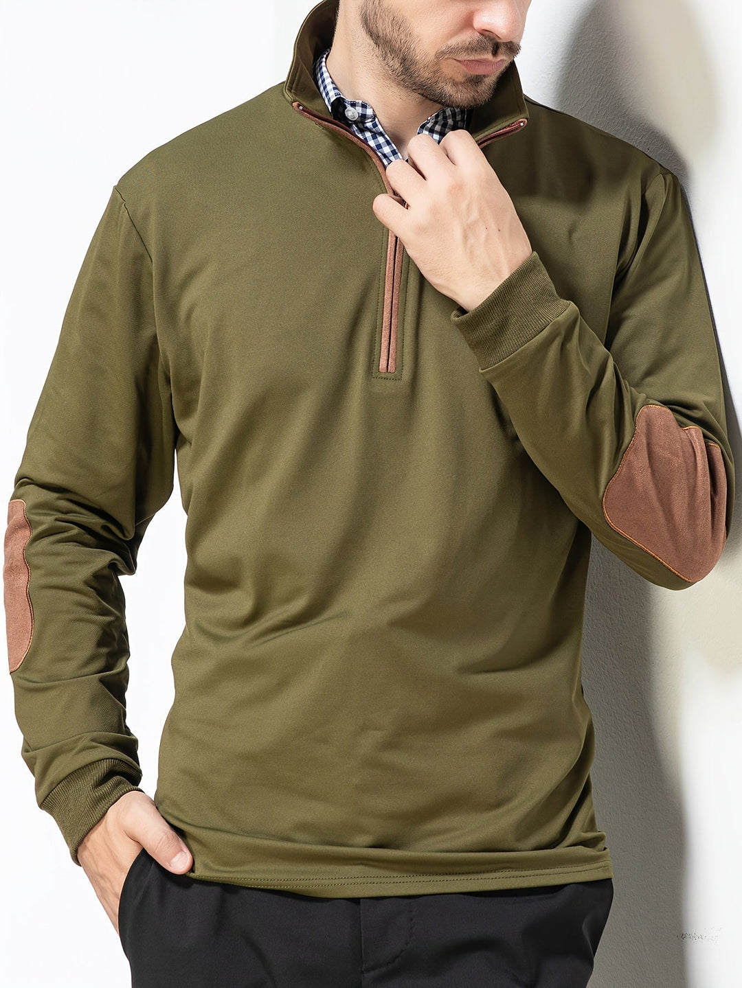 Levoire | T-Shirt Pour Hommes Avec Des Blocs De Couleur Et Des Manches Rétro Longues