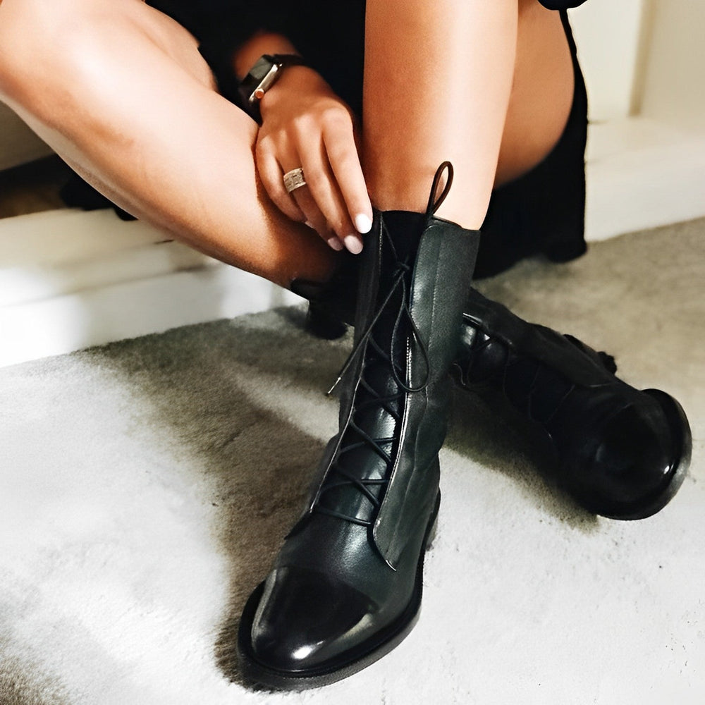 Levoire | Bottes Élégantes Lacets Antidérapantes