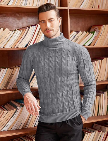 Levoire | Élégant Col Roulé Gris