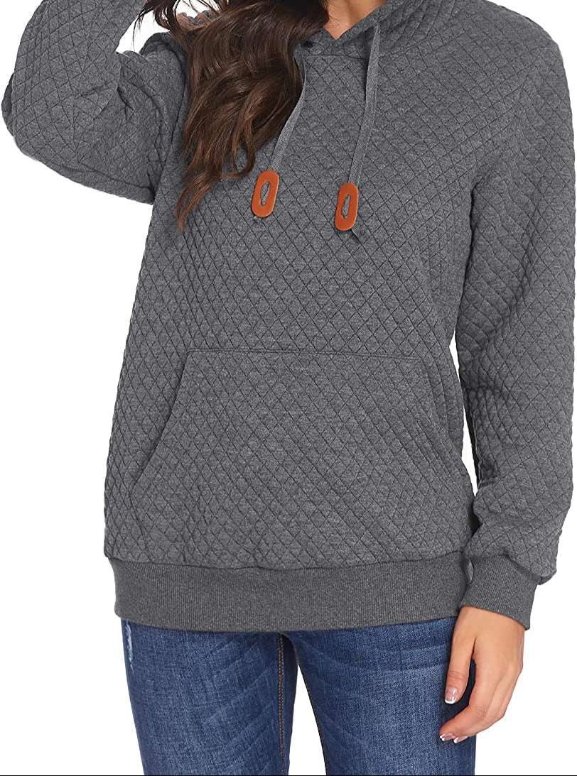 Levoire | Sweat À Capuche À Manches Longues Gris foncé (Diamant)