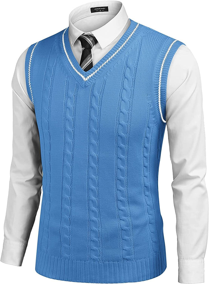 Levoire | Gilet tricoté Bleu