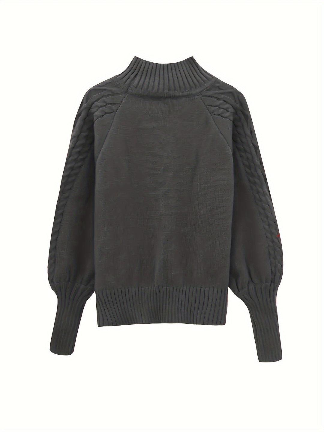 Levoire | Pull Encolure Haute Tricoté Avec Des Épaules Tombantes