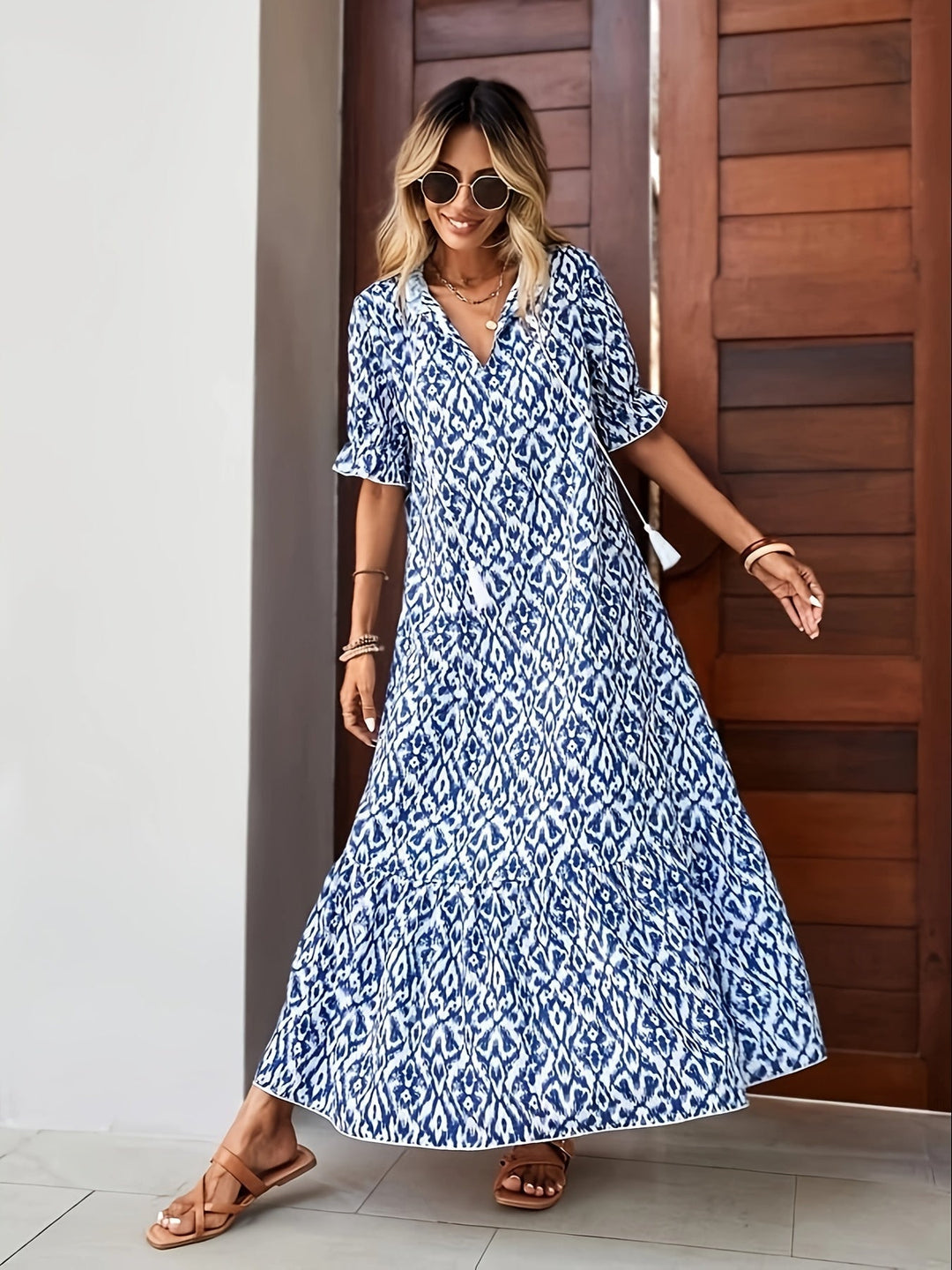 Levoire | Robe cravate à glands pour femme
