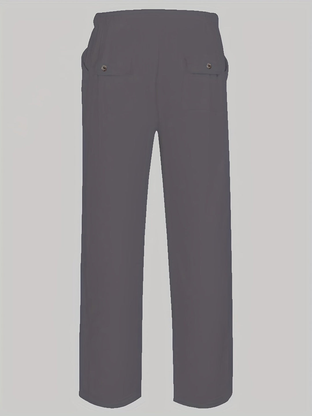 Levoire | Pantalons Pour Hommes En Mélange De Coton Et De Lin Avec Une Taille Élastique Décontractée