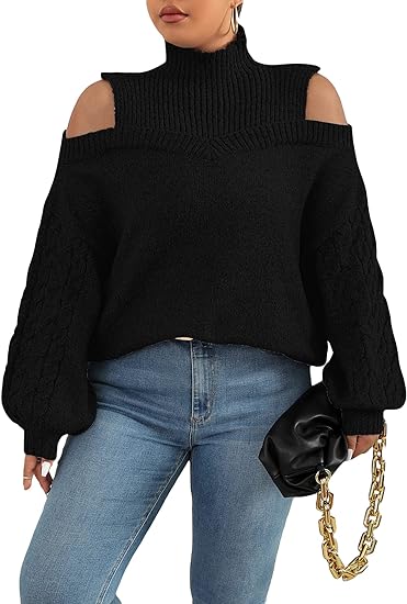 Levoire | Robe Maxi Élégante À Col Haut Noir