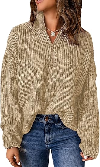 Levoire | Pull Polo Avec Col En V Abricot