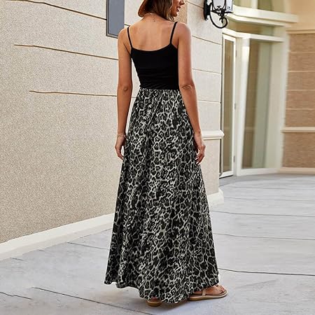 Levoire | Robe À Bretelles Spaghetti À Imprimé Léopard