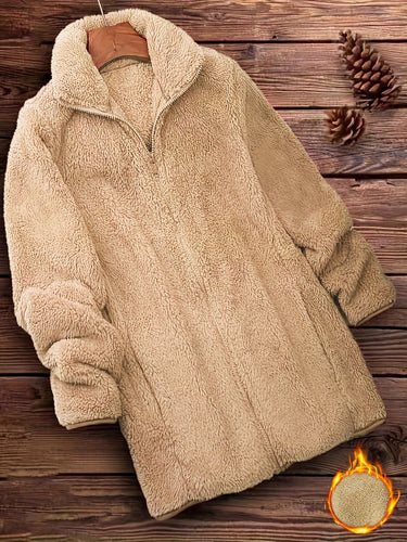 Levoire | Veste longue à manches longues chaude avec zip