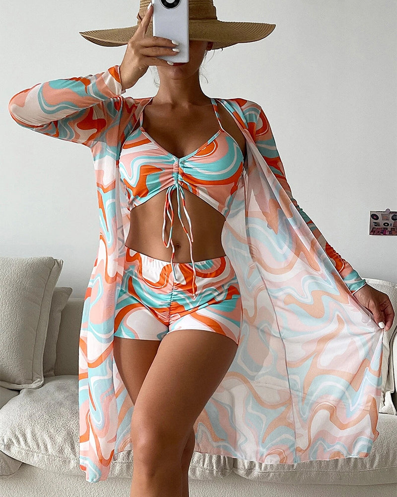Levoire | Pièce De Maillot De Bain Bikini Imprimé Orange