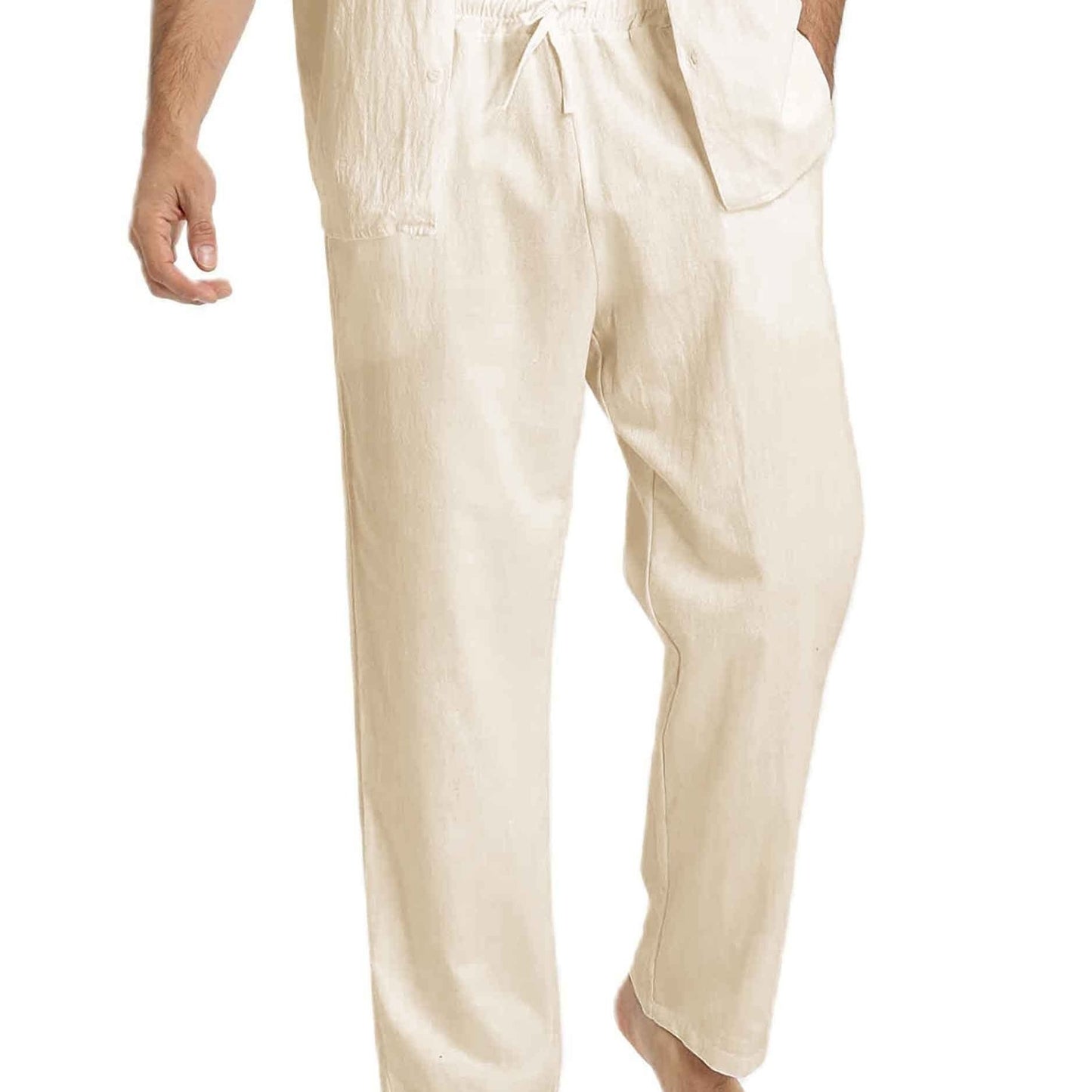 Levoire | Coton Lin Pantalons Homme Pour Une Coupe Décontractée