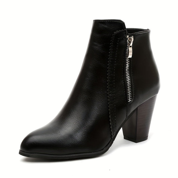 Levoire | Bottes À Cheville À Bout Rond Et À Talon Épais