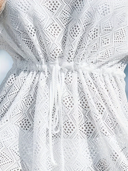 Levoire | Robe blanche avec cordon de serrage