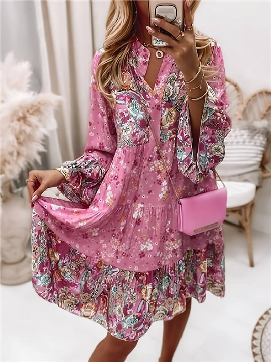 Levoire | Robe à imprimé floral Rose