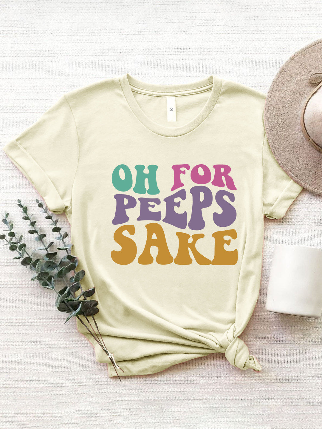 Levoire | OH FOR THE WORLD T-shirt col rond Crème
