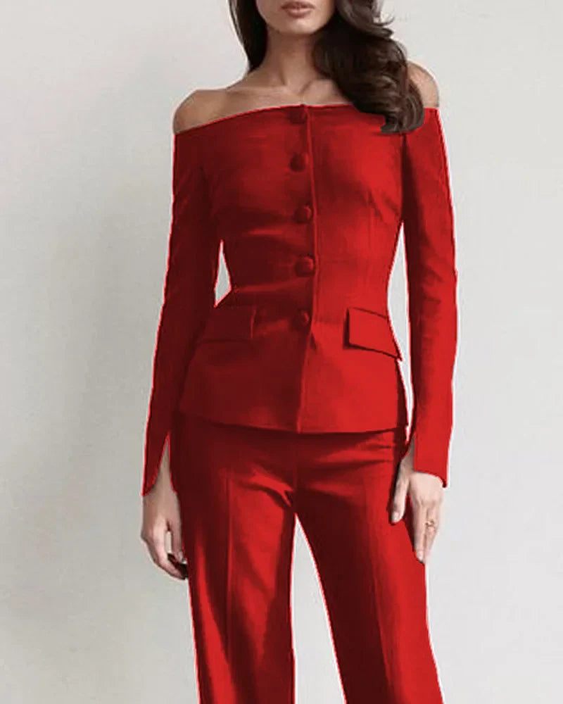 Levoire | Ensemble Chemise Boutonnée Élégante Et Pantalon