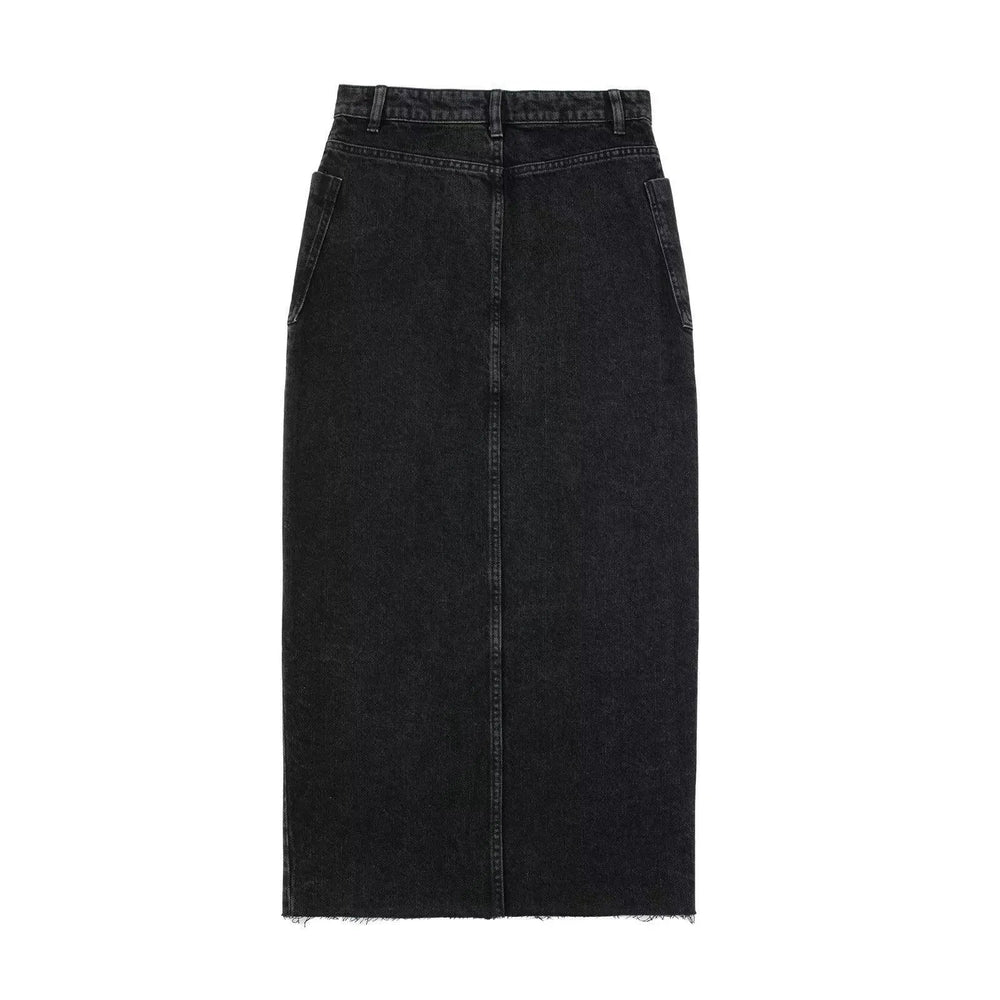 Levoire | Jupe avec design fendu et double poche à taille haute