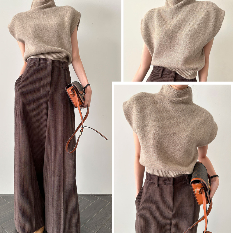 Levoire | Pull En Tricot Élégant Sans Manches