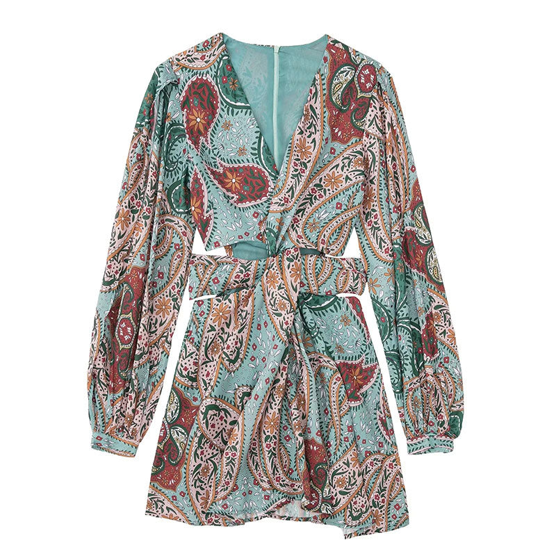 Levoire | Robe D'Été Bohémienne Avec Broderie Bleu