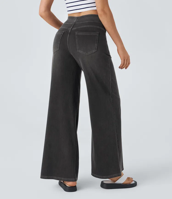 Levoire | Pantalon Denim Stretch Taille Haute Femme