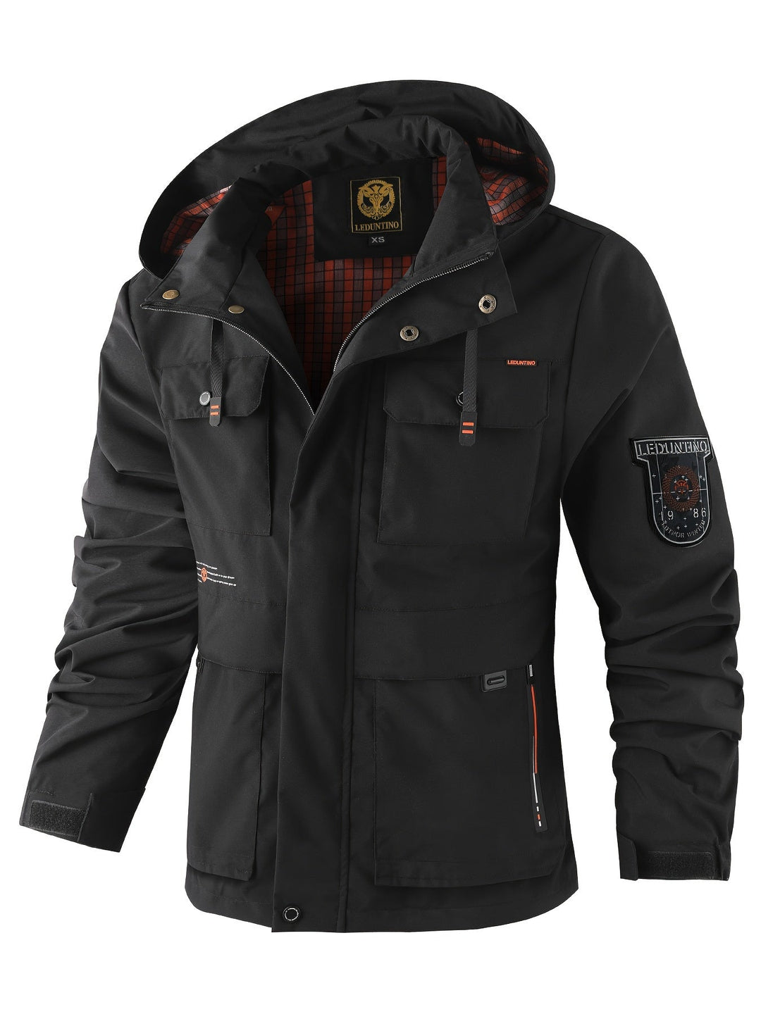 Levoire | Veste D'Été Élégante Pour Hommes Avec Capuche Amovible Noir