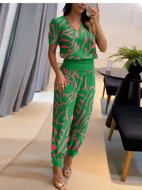 Levoire | Blouse et pantalon Vert