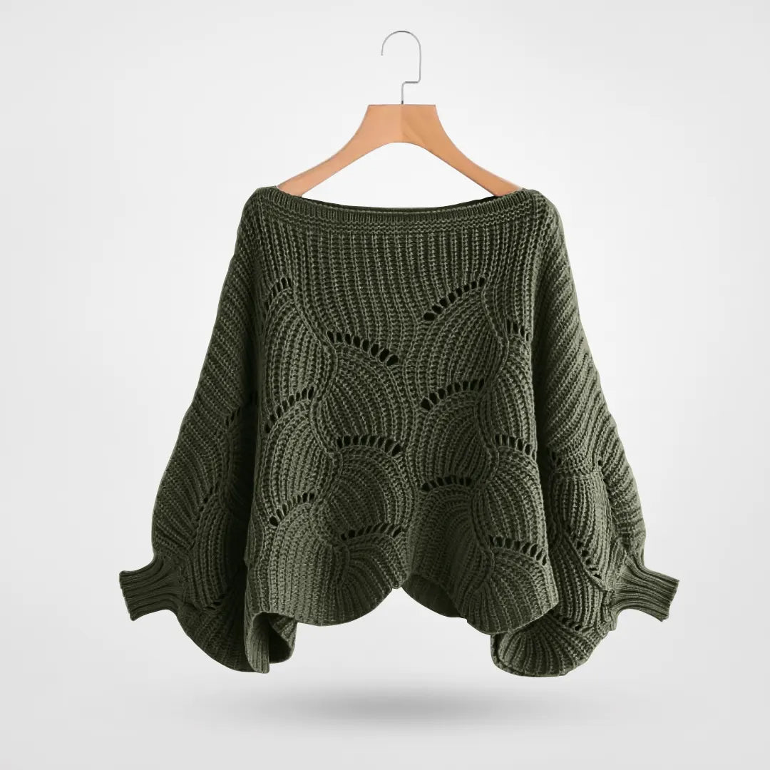 Levoire | Chemise D'Entrée En Tricot Lâche Avec Manteau À Drapeau Vert militaire
