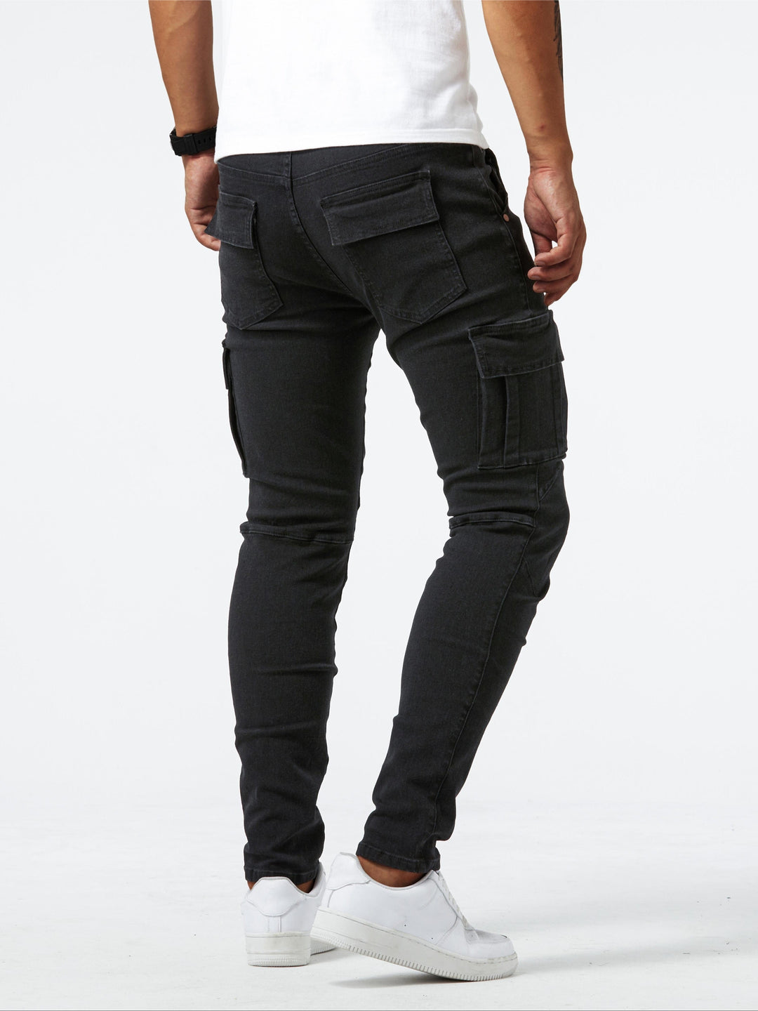 Levoire | Pantalons Cargo Slimfit En Denim Stretch