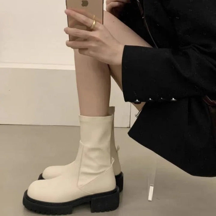 Levoire | Bottes pour femmes à semelle épaisse et talon