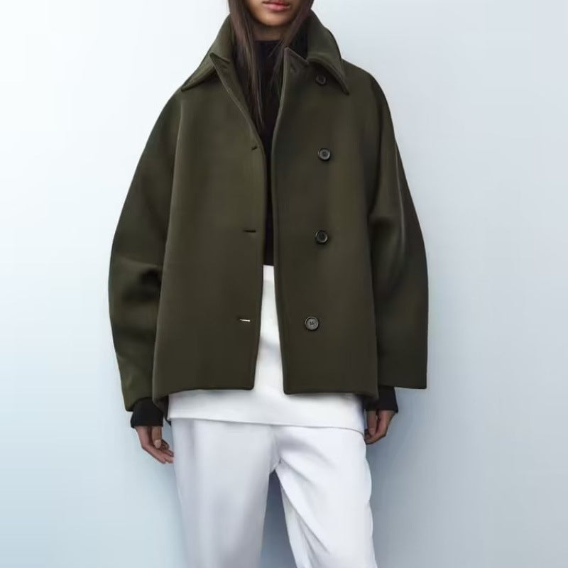 Levoire | Chic Français Veste, Col Polo, Mélange Veste À Manches Courtes