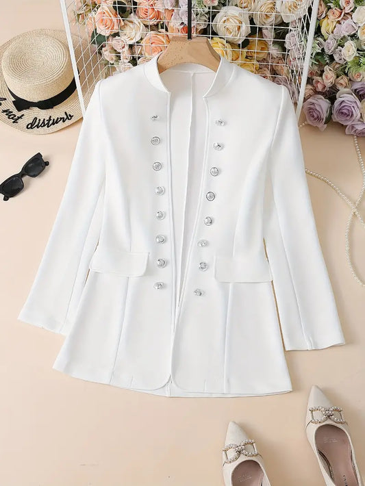 Levoire | Tyylikäs Blazer Pitkillä Hihoilla Ja Napitus Edessä