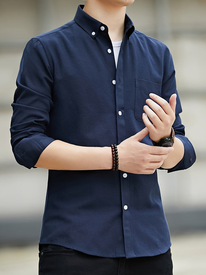 Levoire | Conception Classique Chemise Homme Avec Revers Merimustav