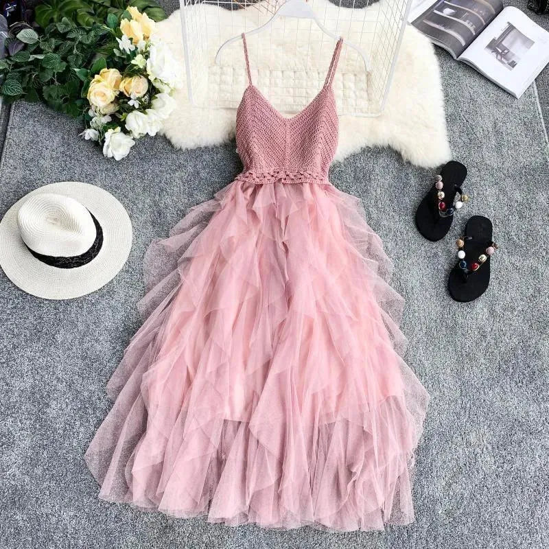 Levoire | Robe en mailles filet Rosa