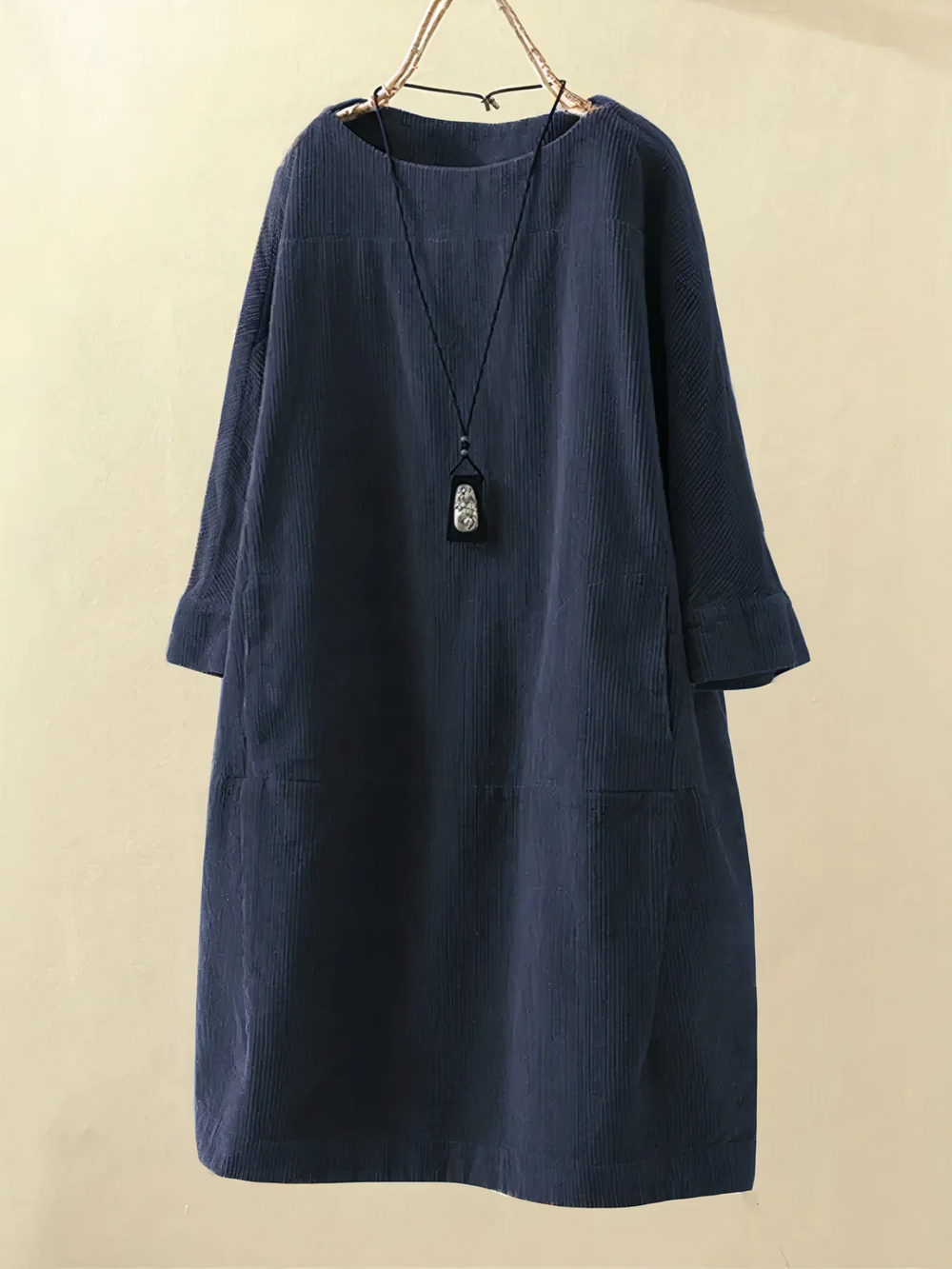 Levoire | Robe en cordelettes Bleu foncé
