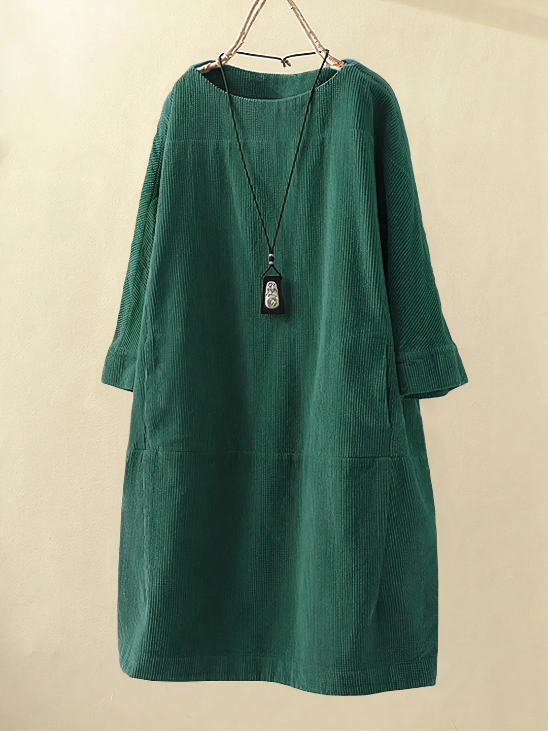 Levoire | Robe en cordelettes Vert foncé