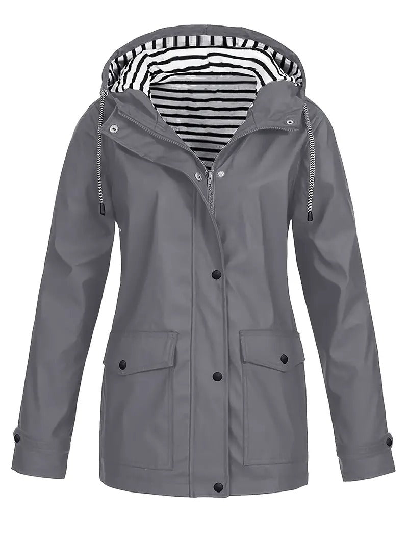 Levoire | Hoodie Avec Poches, Tissu Déperlant Et Manches Longues Gris