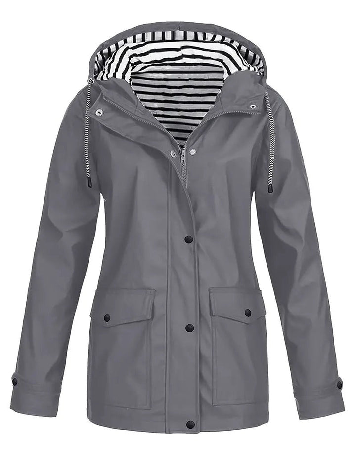 Levoire | Hoodie Avec Poches, Tissu Déperlant Et Manches Longues Gris