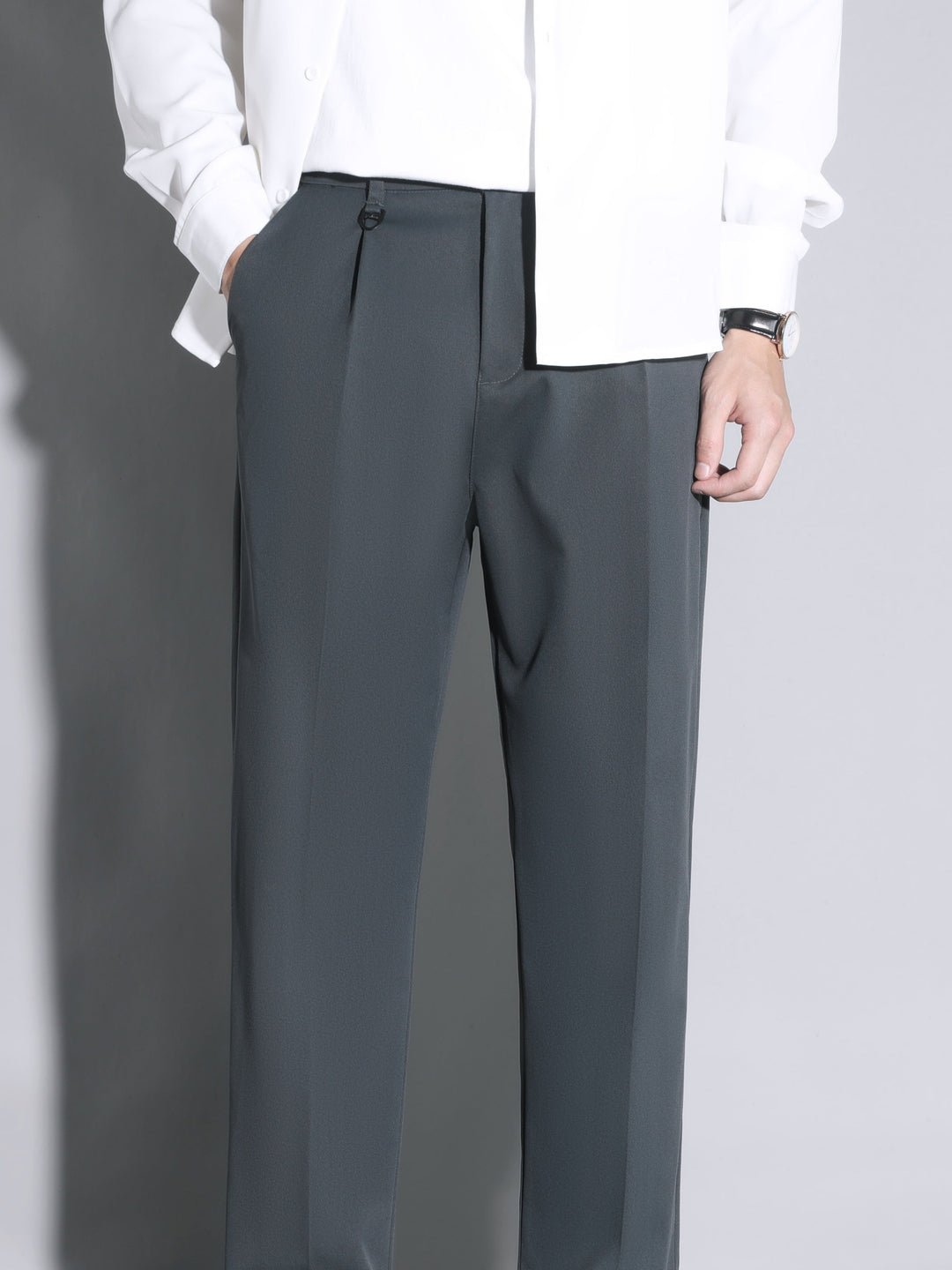 Levoire | Pantalons Courts Relaxants Avec Poches Gris foncé