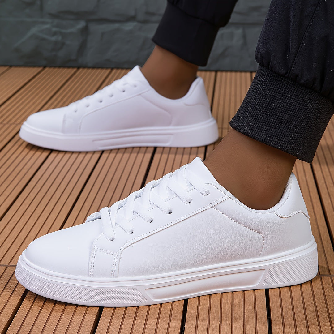 Levoire | Baskets De Skate Blanches À Semelle Basse