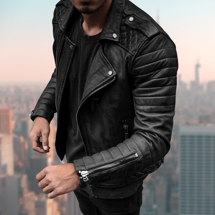 Levoire | Veste En Cuir Stylée Et Résistante Noir
